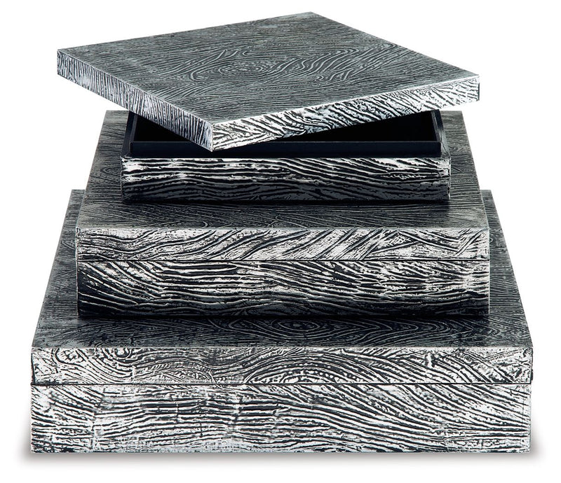 Keldy - Box Set (Set of 3) - Antique Pewter Finish