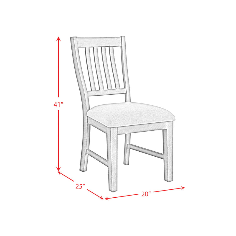 Yellowstone - Dining Side Chair (Set of 2) - Medium Brown / Gray