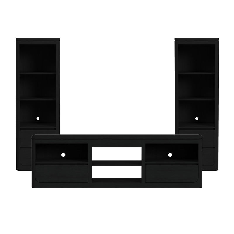 Rosalie - 3 Piece Entertainment Unit With 82" TV Console