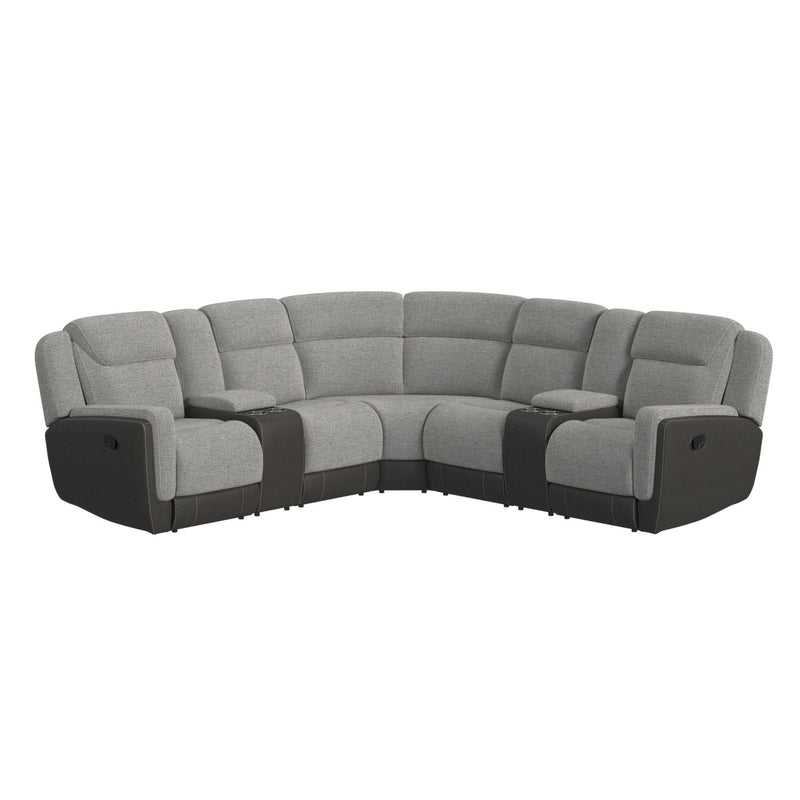 Hornet - 3 Piece Motion Sectional Set With Console And 2 Recliners
