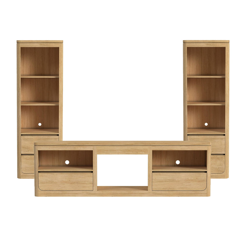 Rosalie - 3 Piece Entertainment Unit With 82" TV Console