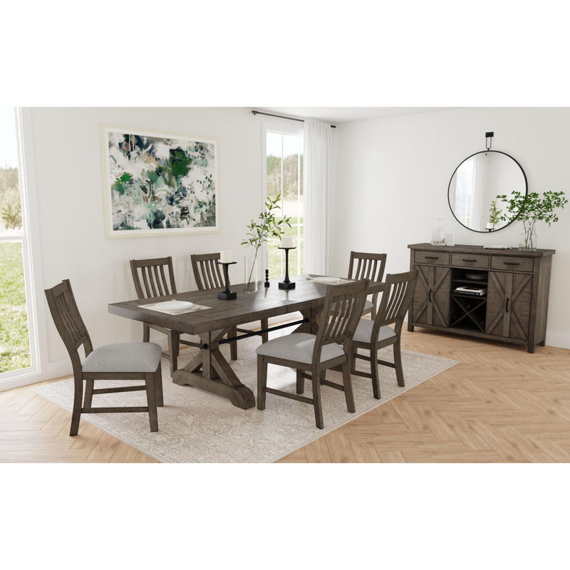 Yellowstone - Dining Table With 2X12" Leaves - Gray