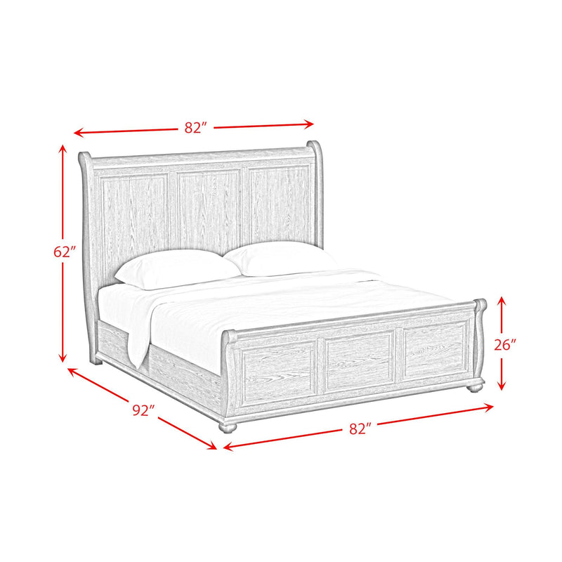Heritage - Sleigh Bedroom Set - Black