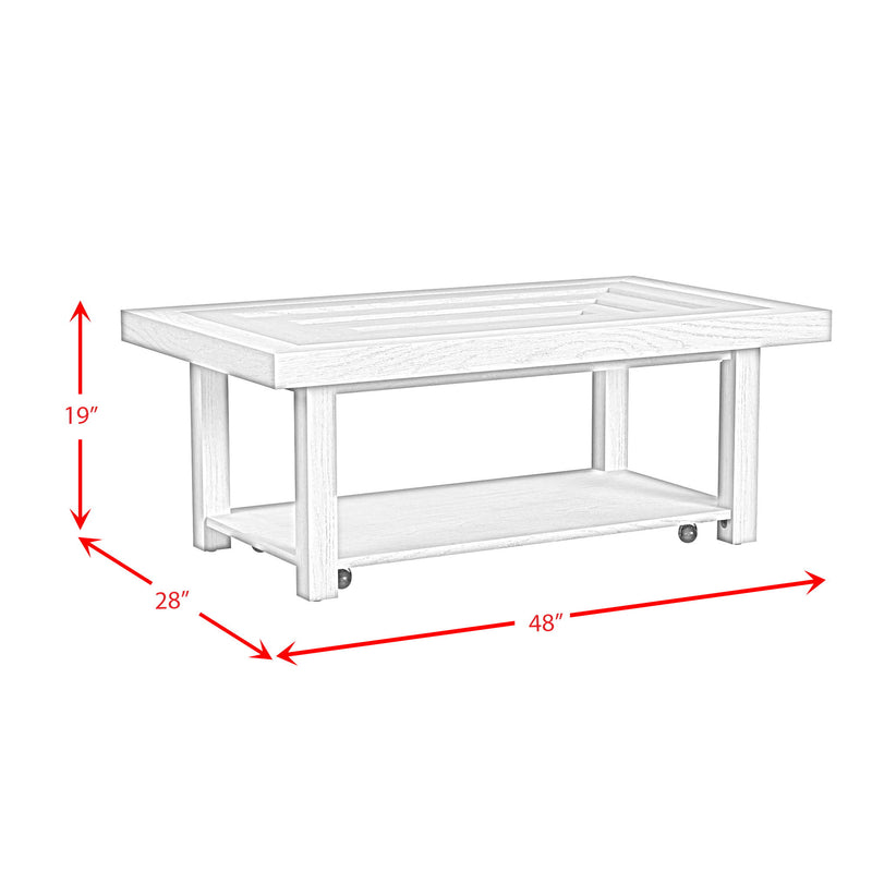 Avalanche - Coffee Table - Antique White