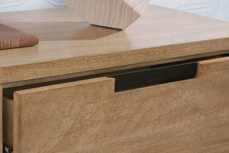 Pamaria - Two Drawer Night Stand - Light Brown