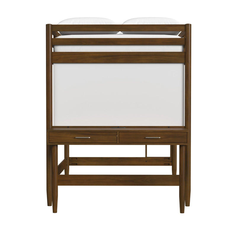 Malibu - Full Loft Bed - Walnut