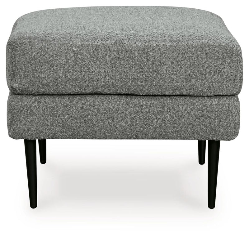 Hazela - 2 Pc. - Chair, Ottoman - Charcoal