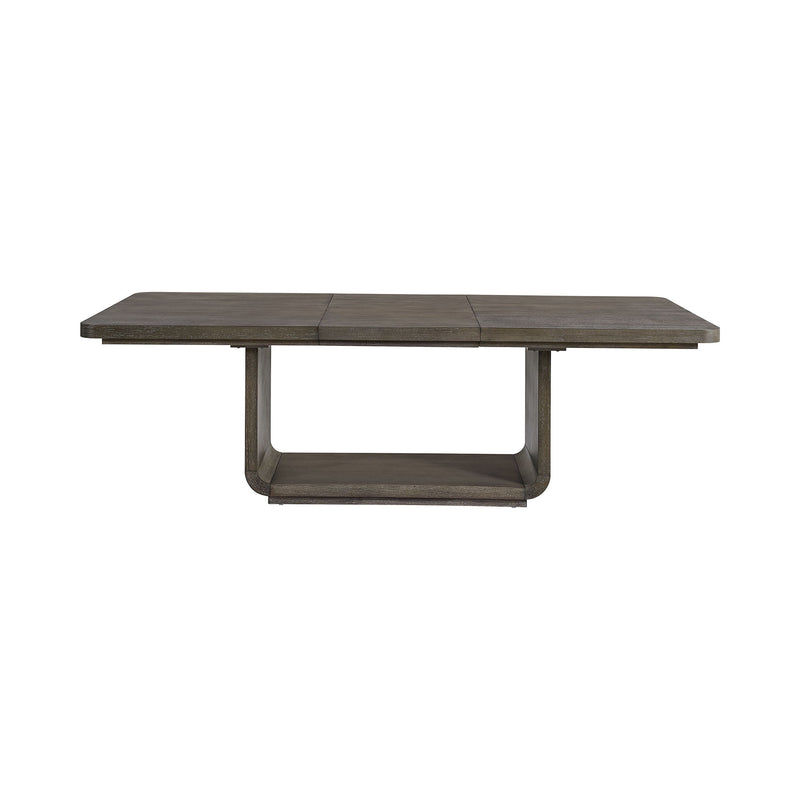 Hollywood Park - Rectangular Dining Table With Leaf - Dark Gray