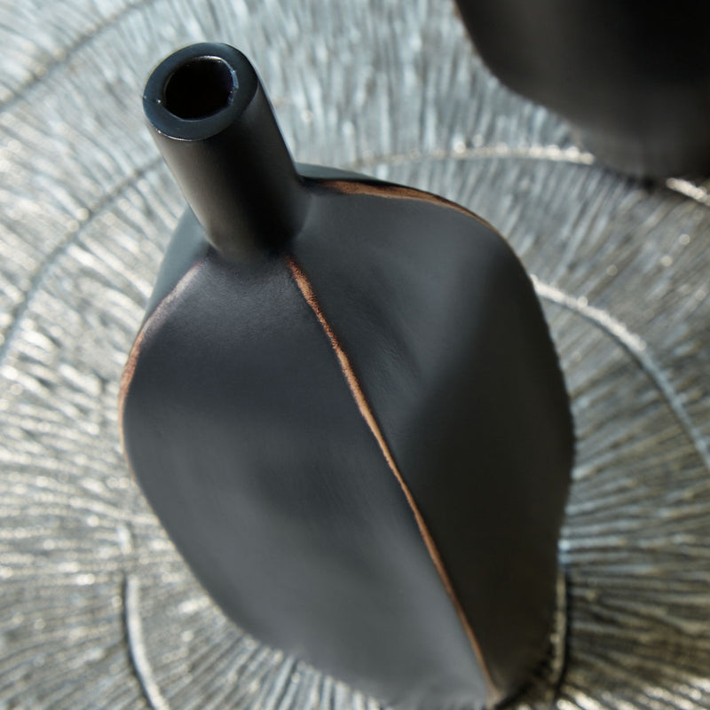 Rhaveney - Vase (Set of 3) - Small - Black