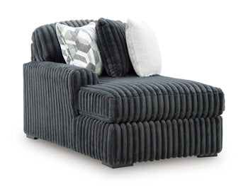 Midnight-Madness Double Chaise 3-Piece Sectional