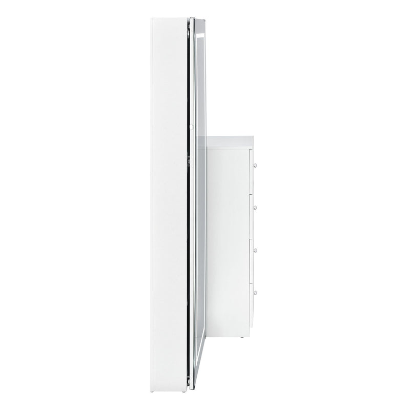 Vancouver - Floor Mirror With Storage - White
