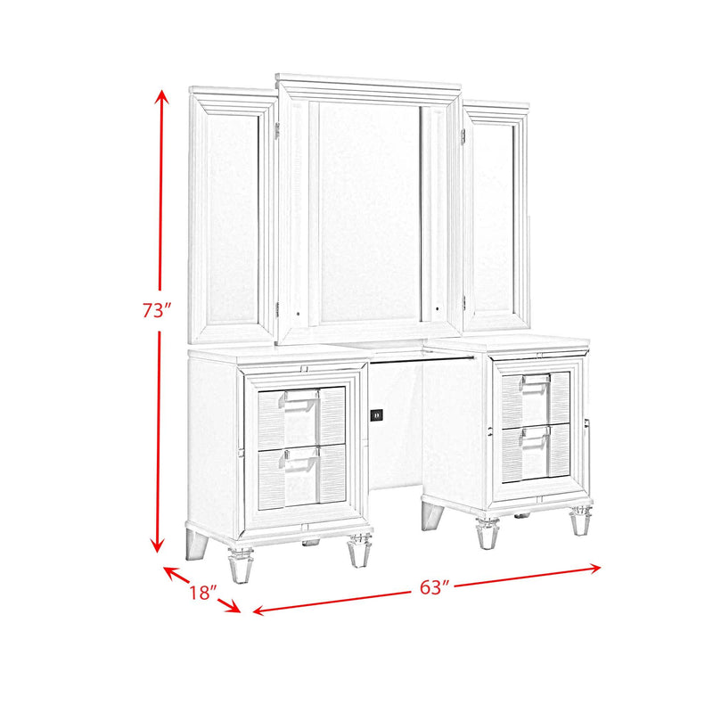 Twenty Nine - Vanity Set With Led & Usb Plug