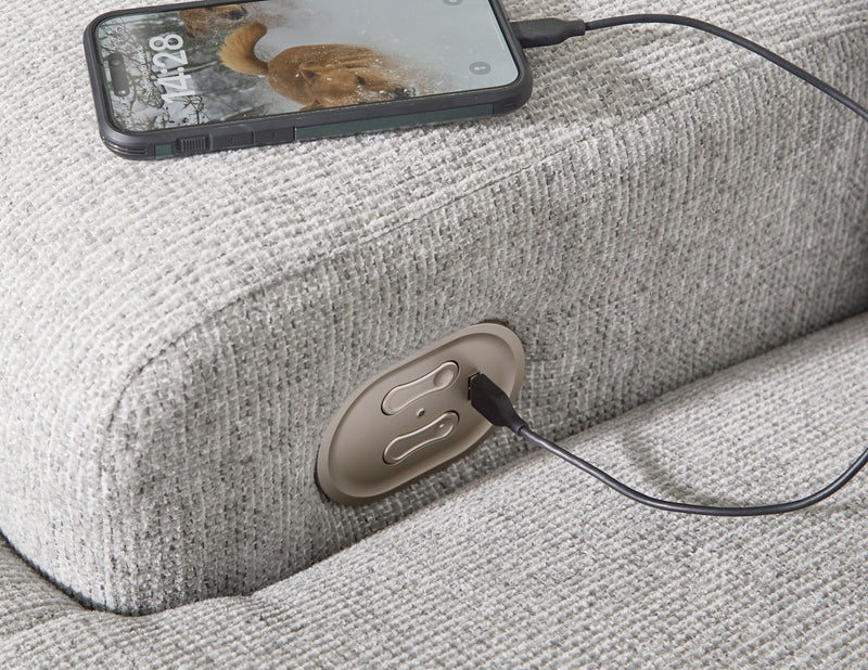 Acklen Place - Wide Seat Power Recliner - Pewter