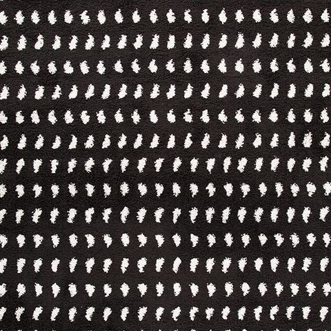 Minston - 5' x 7' Rug - Black / White