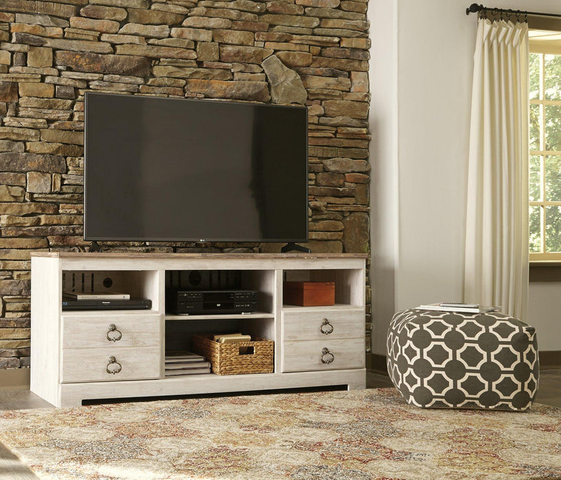 Willowton 64" TV Stand with Electric Fireplace