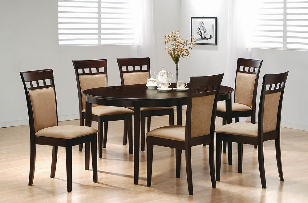 Gabriel Oval Dining Table Cappuccino