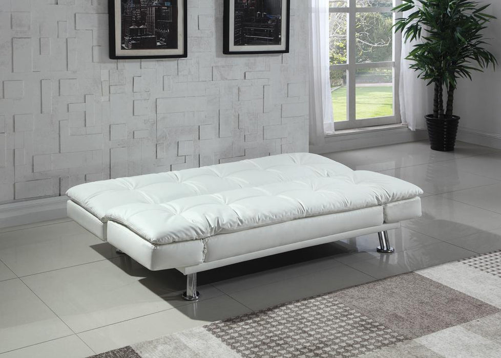 Dilleston Tufted Back Upholstered Sofa Bed Grey