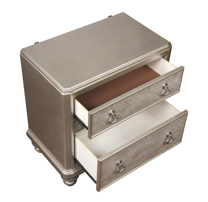 Bling Game Two Drawer Nightstand