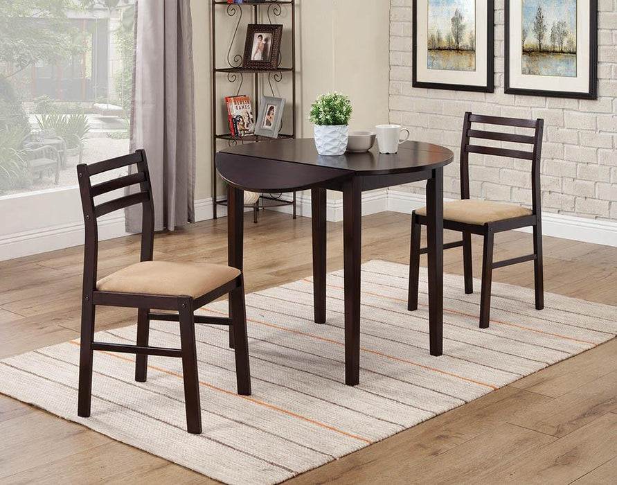G130005 Casual Cappuccino Three Piece Dining Set