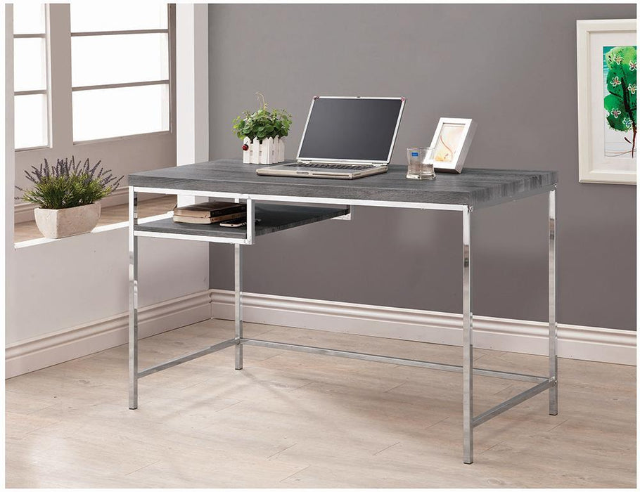 G801271 Contemporary Weathered Grey Writing Desk