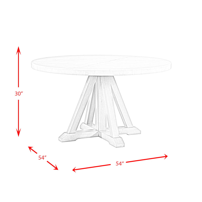 Lakeview - Round Dining Table - White