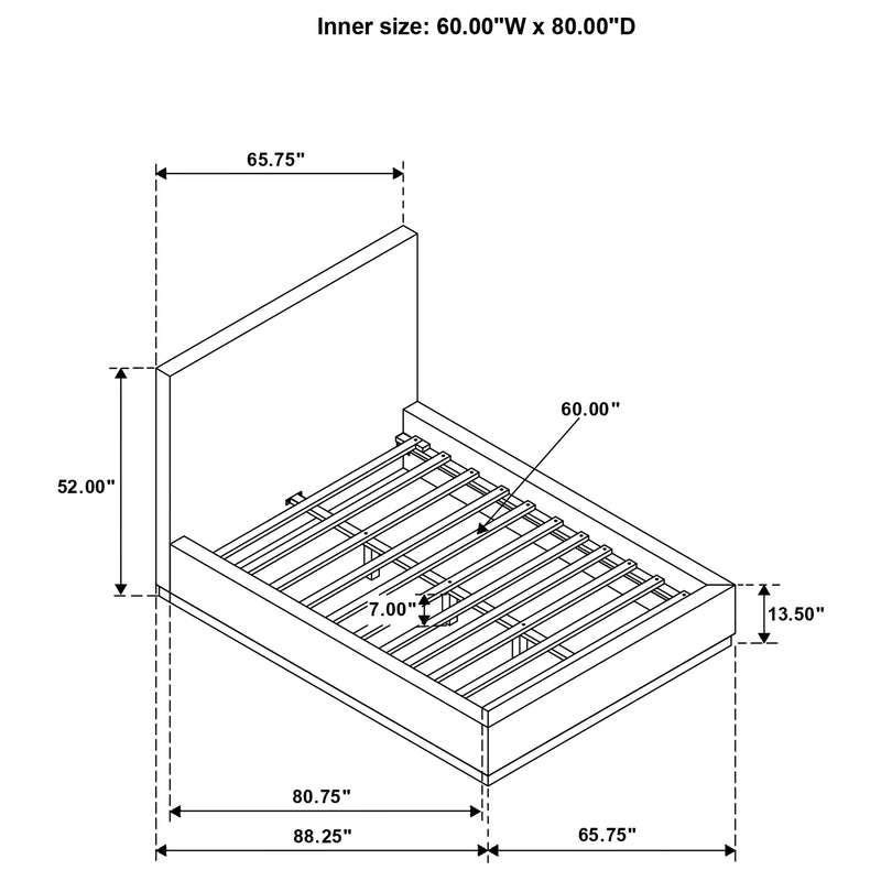 Knox Panel Platform Bed