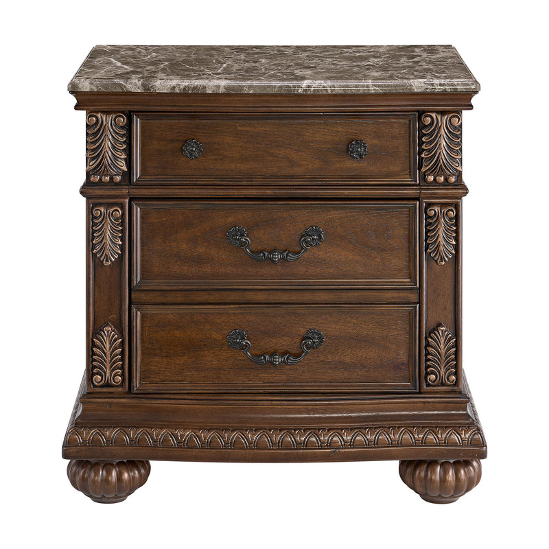 Cadenza - Nightstand With USB-C - Brown