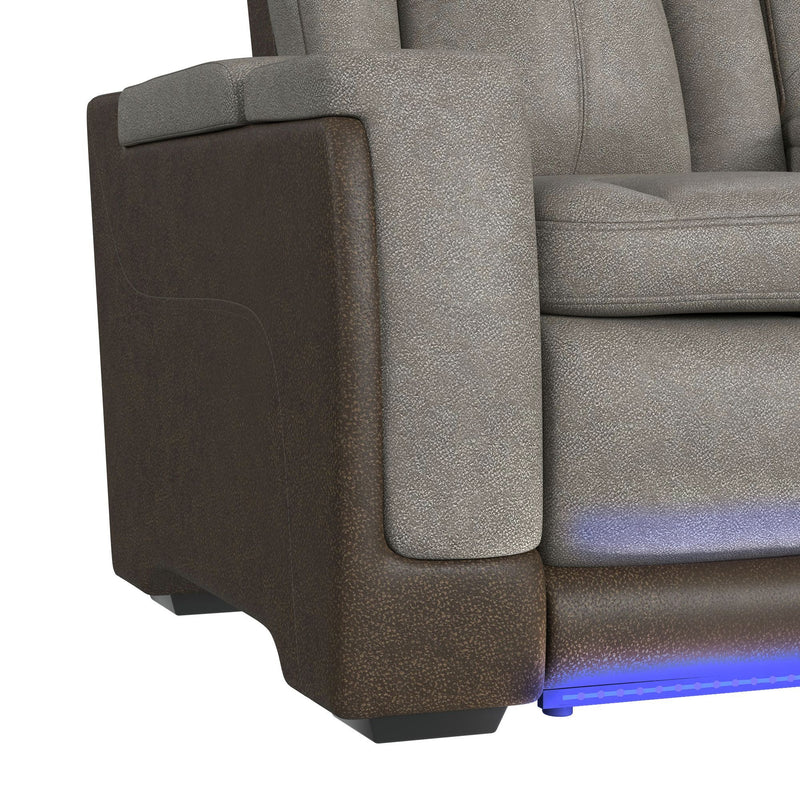 Lantana - Power Motion Sofa With Power Headrest, LED, Ddt, Reading Light And Pws