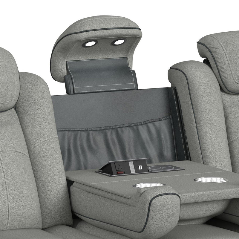 Lantana - Power Motion Sofa With Power Headrest, LED, Ddt, Reading Light And Pws