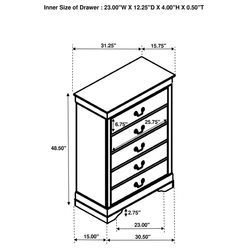 Louis Philippe Chest of Drawers