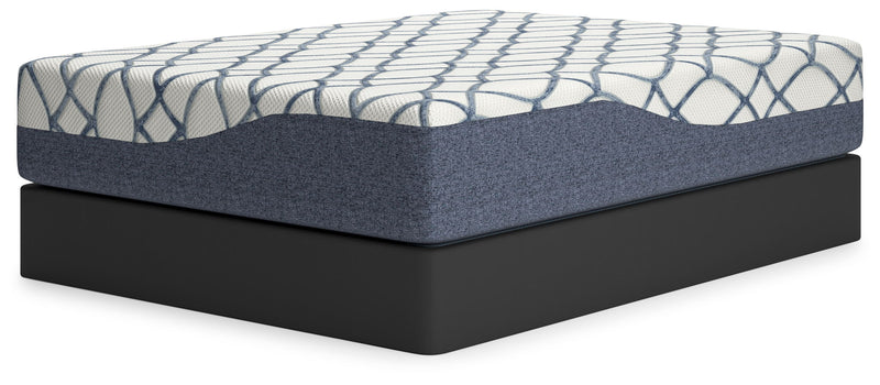 14 Inch Chime Elite 2.0 - California King Mattress - White / Blue