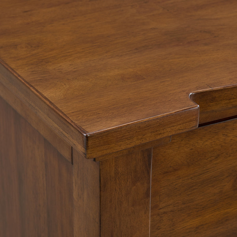 Gage - 3-Drawer Nightstand With USB And Power - Chestnut