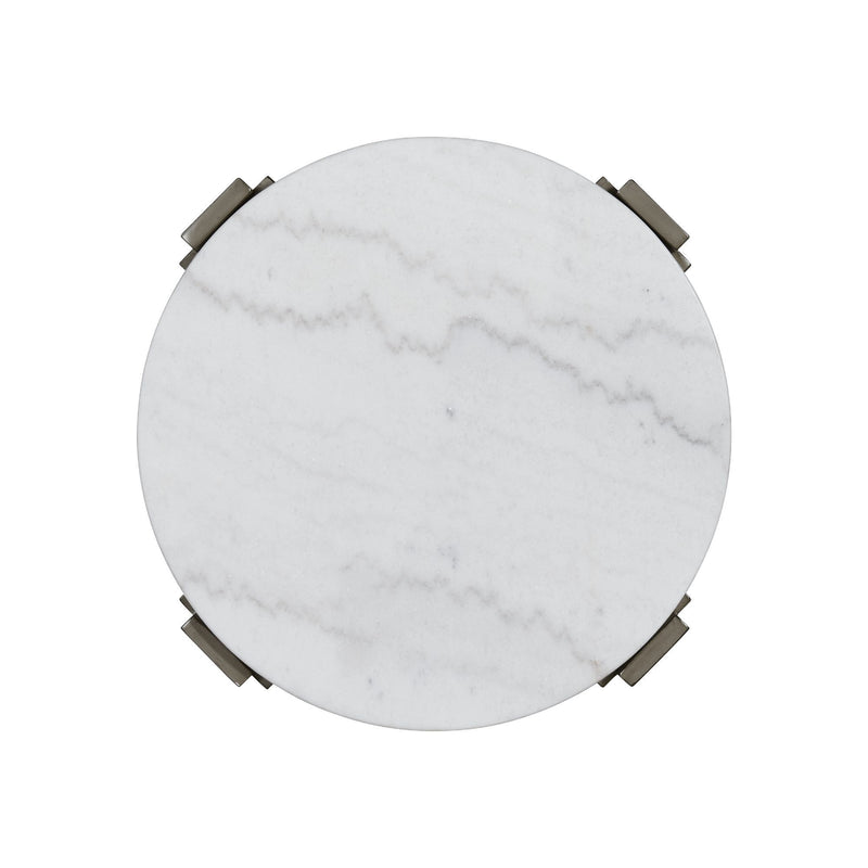 Rosamel - Round End Table - Gray