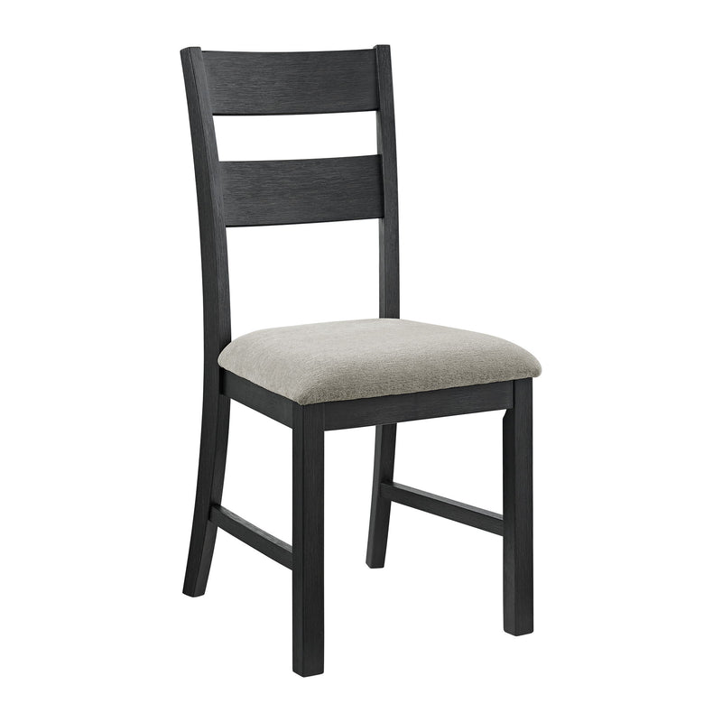 Garcia - 3 Piece Dining Set (Round Drop Leaf Table And 2 Chairs) - Black