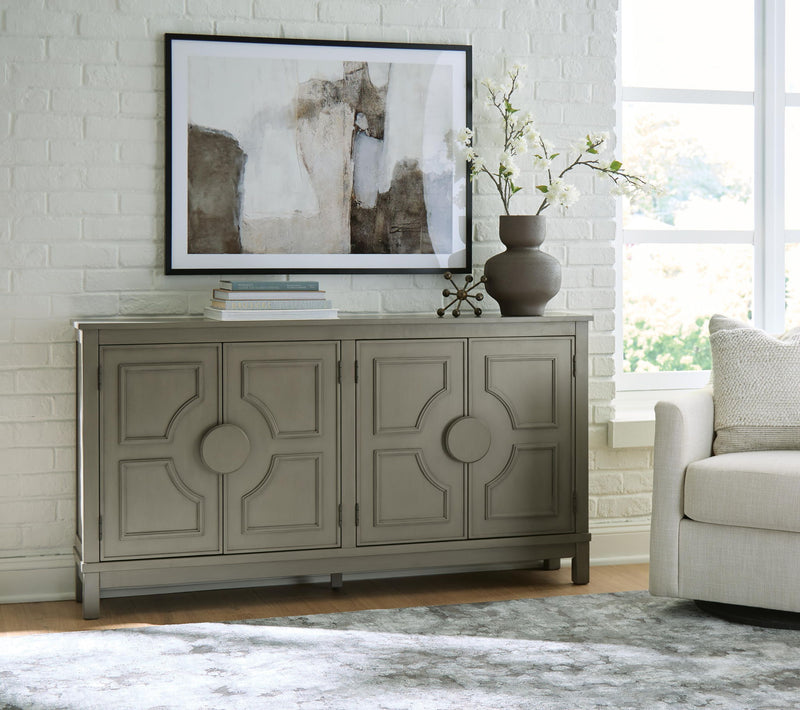 Darlock - Accent Cabinet - Warm Gray