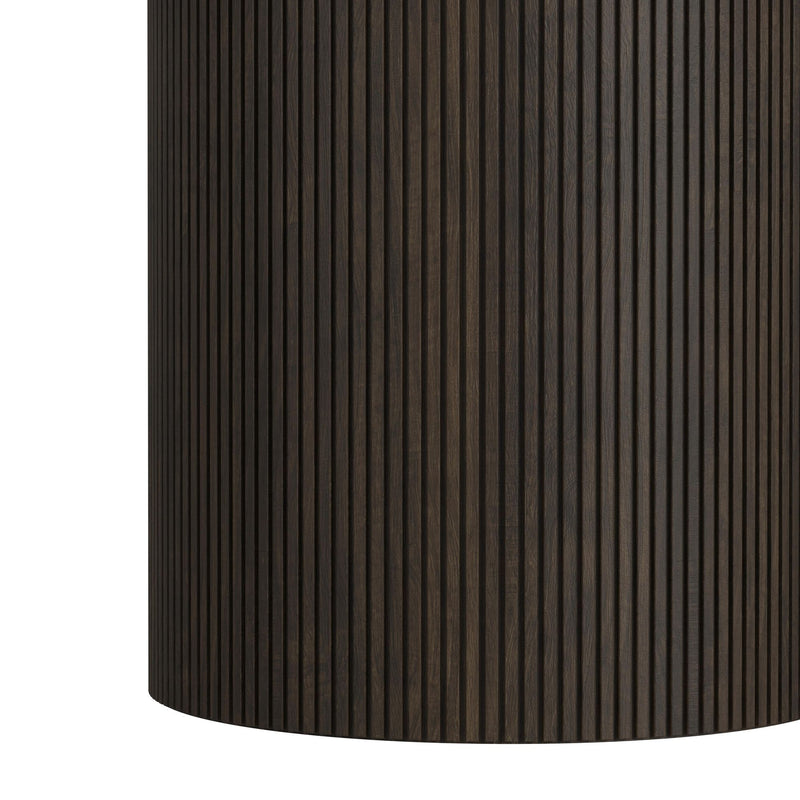 Sylvie - Round Table With White Faux Marble Top And Base
