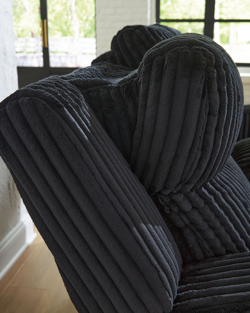 Forest Lake - Power Recliner With Adj Headrest - Black