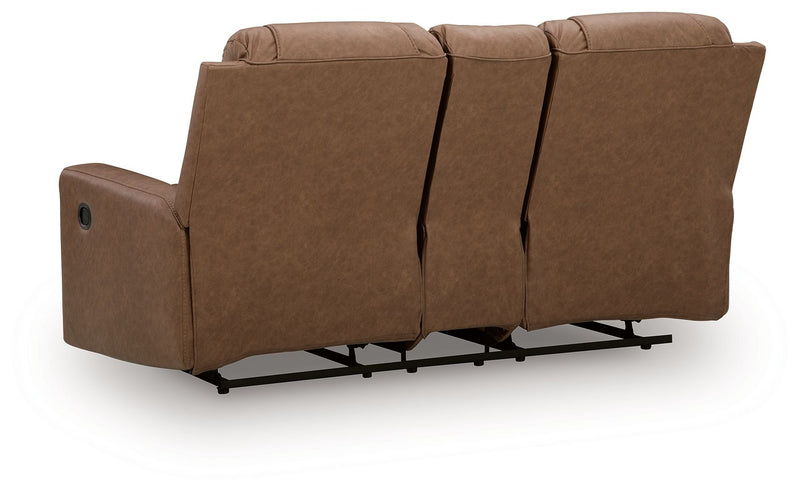 Mackmenville - Double Reclining Loveseat With Console