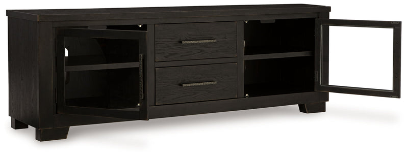 Galliden - Extra Large TV Stand - Black