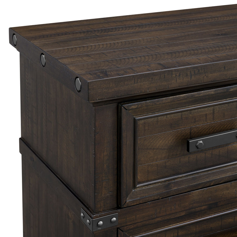 Colorado City - 2-Drawer Nightstand With USB - Charcoal