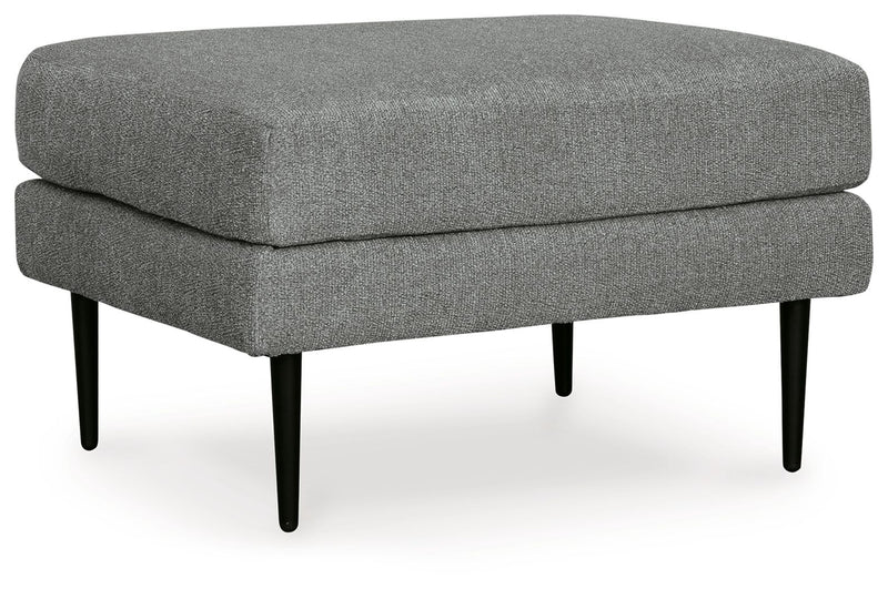 Hazela - 2 Pc. - Chair, Ottoman - Charcoal