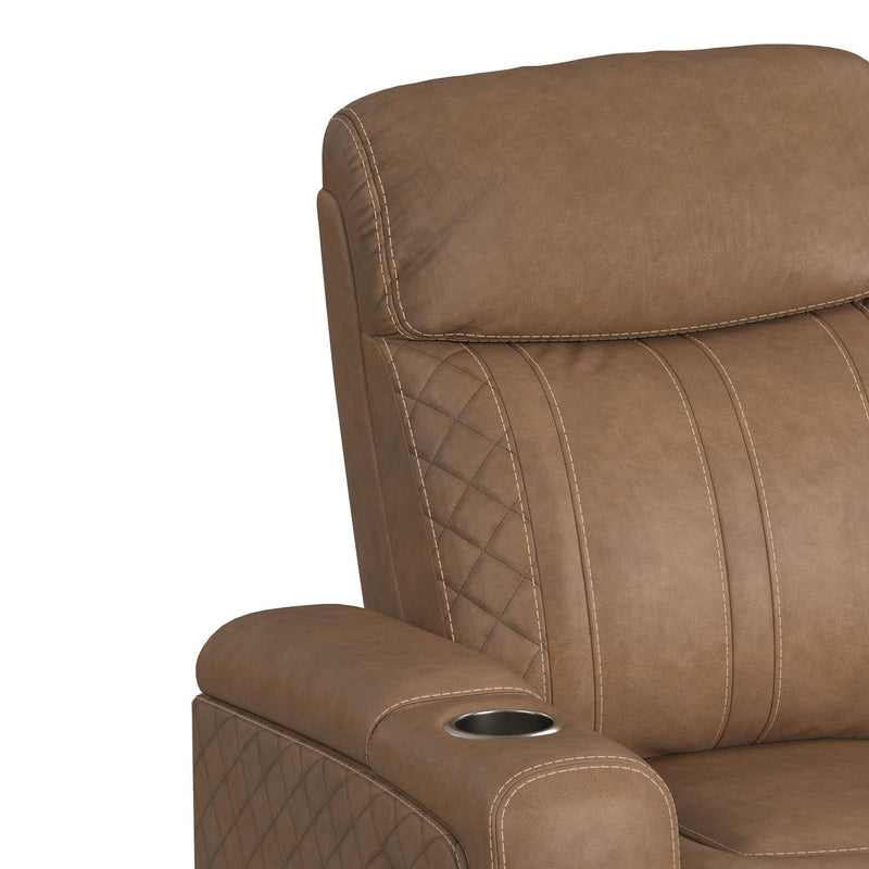 Side Kick - Recliner With Cupholders And White Led Light - Simba Saddle