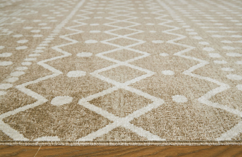 Bunchly - 5' x 7' Rug - Tan / Brown / Cream
