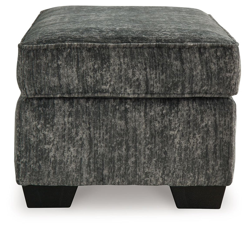 Lonoke - 2 Pc. - Chair And A Half, Ottoman - Gunmetal