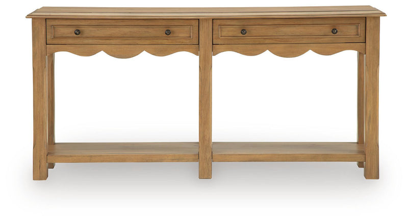 Whitmund - Console Sofa Table - Light Brown