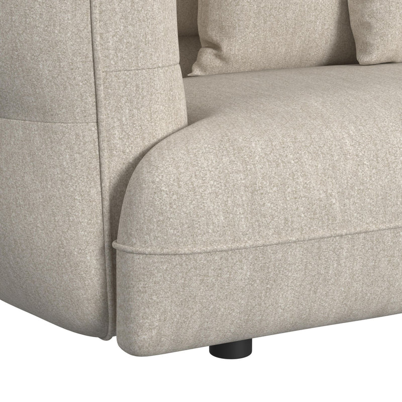 Four Seasons - Sectional Set With 6 Pillows - Camel