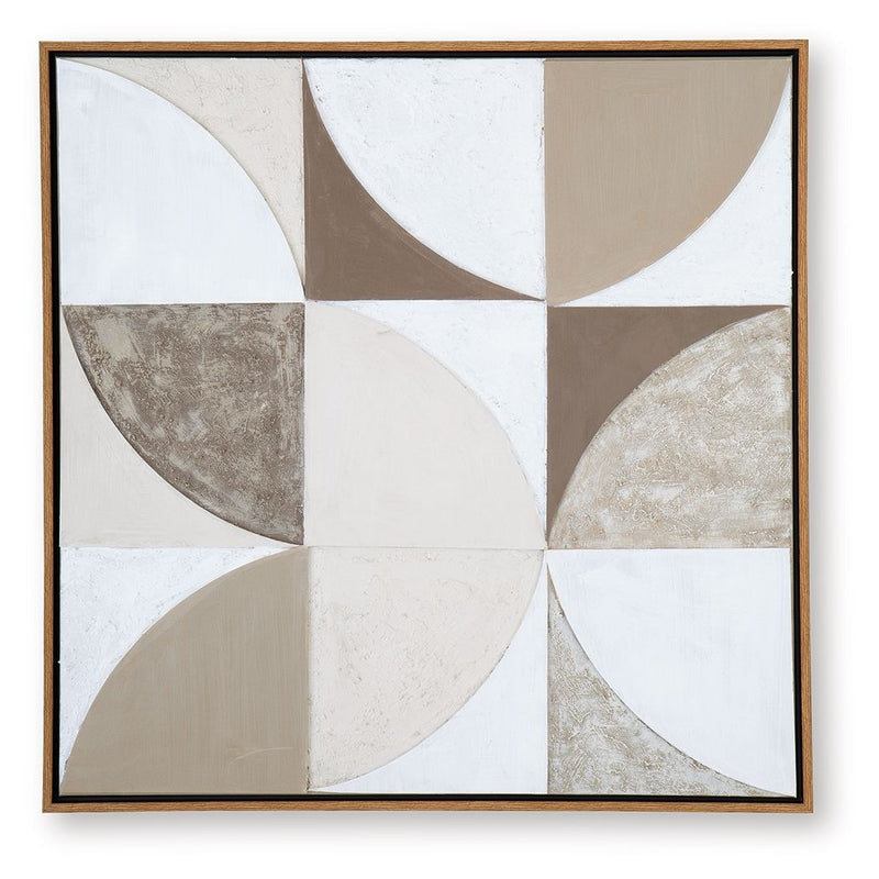 Harelman - Wall Art - Tan / Taupe / White