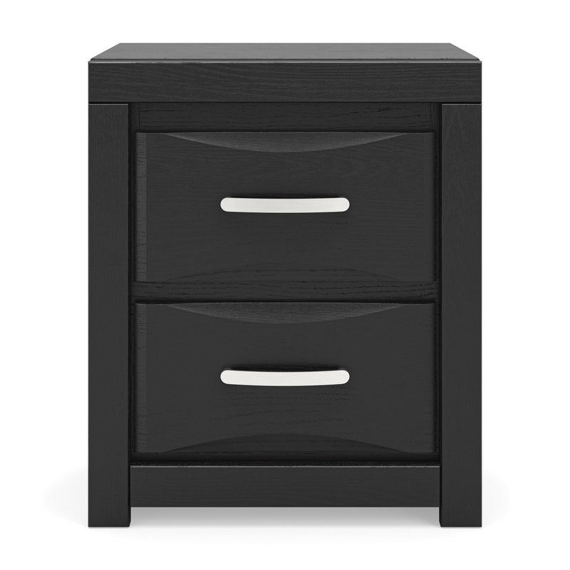 Stabotta - Two Drawer Night Stand - Black