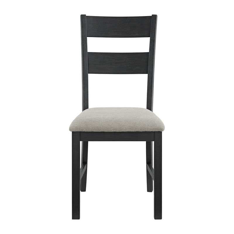 Garcia - 3 Piece Dining Set (Round Drop Leaf Table And 2 Chairs) - Black