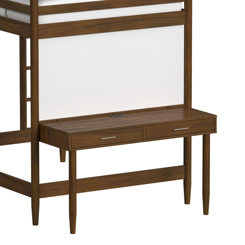 Malibu - Full Loft Bed - Walnut